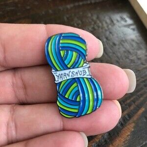 YARN SNOB Knitting Themed Collectible Enamel Pin - NEW! LAST ONE! 841x1